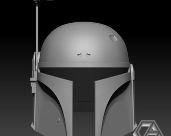 Boba Fett Helmet STL File: Star Wars 3D Model (3D Print)