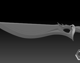 Valorant Sovereign Sword .stl | 3D-Modell | 3D Druck | Druckbar