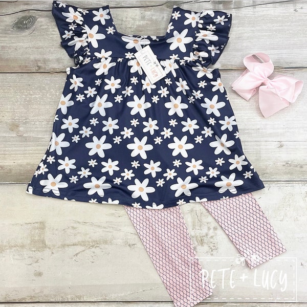 Pete + Lucy Rustic Sun Short Sleeve Pant Set main image 1