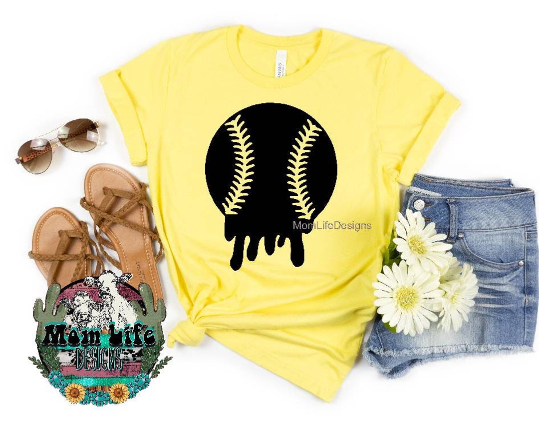 Baseball Drip 3 up 3 Down Cute Game Day Ball Bat Baseball Etsy