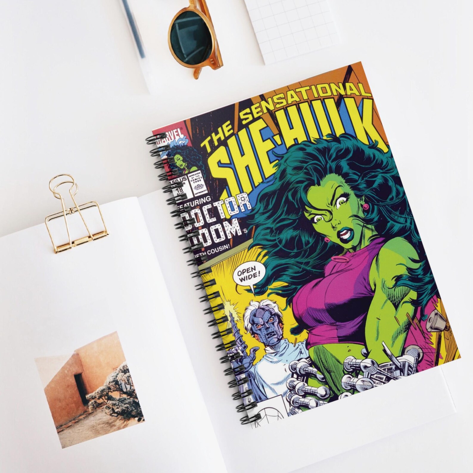 She-hulk Spiral Notebook - Marvel Superhero Journal/gift Comic Fans ...