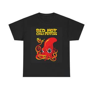 Red Hot Chili Peppers Shirt With Octopus - Etsy