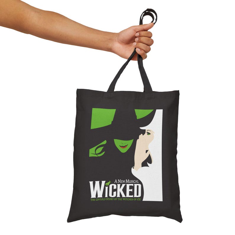 Wicked Musical Tote Bag - Glinda & Elphaba Reusable Shopping Bag | Broadway & West End Gift