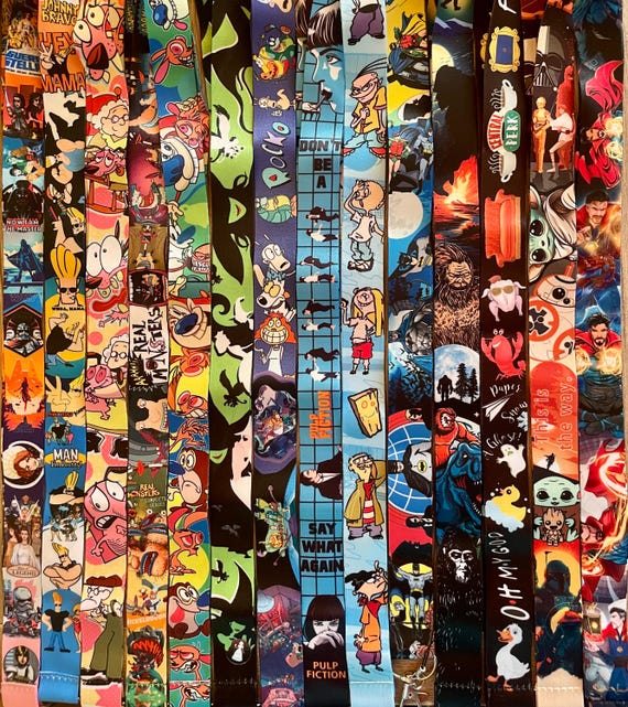Lanyard/90s/ Badge holder/Starwars/real monsters/Ren and stimpy/wicked/batman/friends/Pulpfiction/Dr.Strange/EdEdEddy/Big Foot/Courage Dog