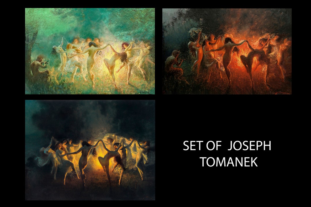 Joseph Tomanek Fire Dance Dance of Hour Nymphs Dancing. Etsy