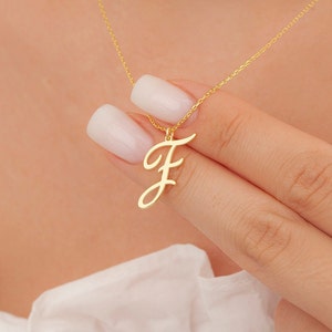 Colar de letra inicial dourada, colar de letra personalizado, presentes personalizados, presente para mães, colar de letra dourada, colar de letra personalizado