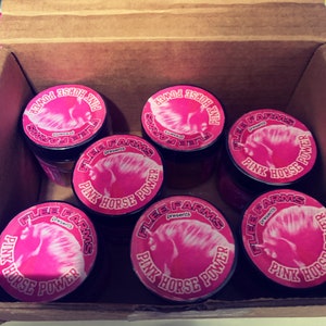 6 pack of  Pink horse power