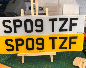 Printed replacement number plates