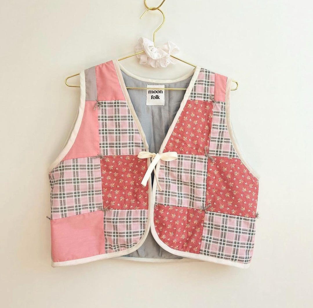 Pink Embroidery Vest