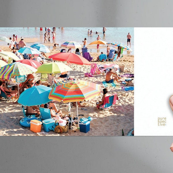 Summer Vibes | Fine Art Postkarte "Strandtag" inkl. Kraftpapierumschlag