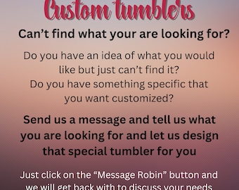 Custom and Personalized 20 oz Skinny Tumblers