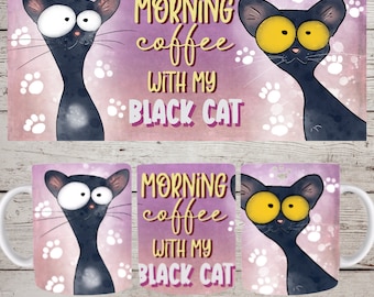 Coffee with My Black Cat Mug