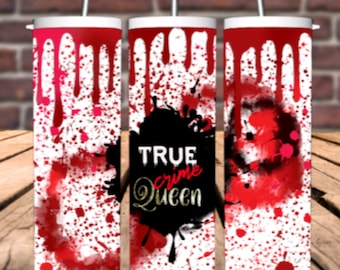 True Crime Queen Skinny Tumbler