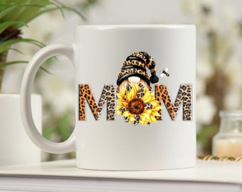 Gnome Sunflower Mom Coffee Mug