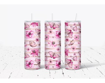 Floral Full Wrap Tumblers