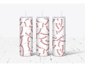 Baseball 20 oz Skinny Tumbler
