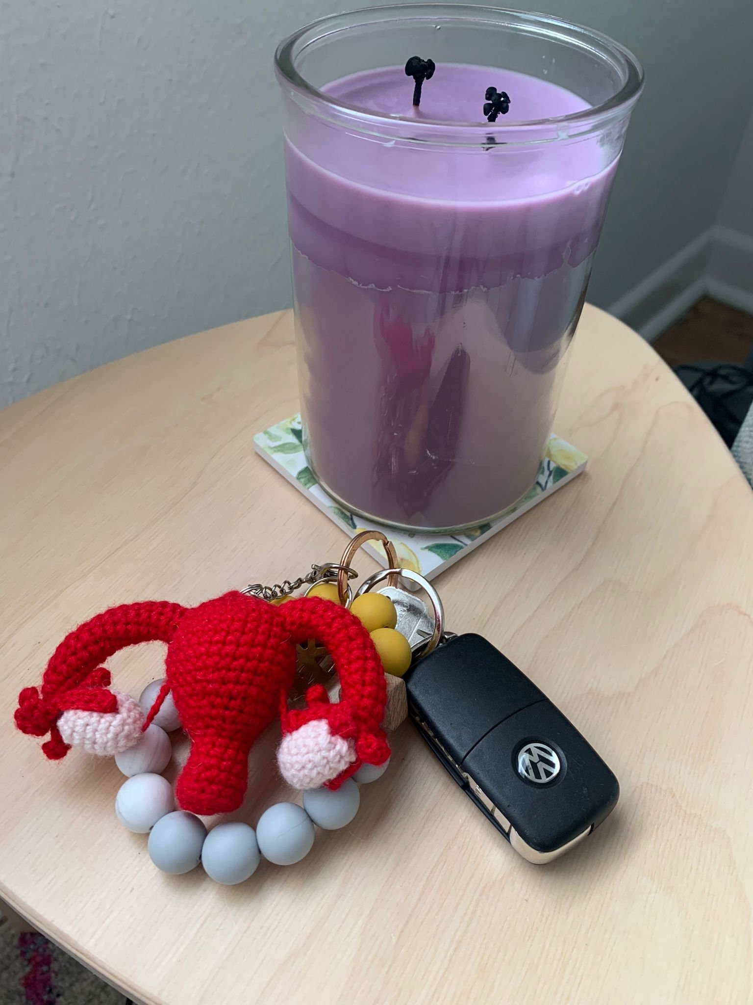 Crochet Uterus Keychain I My Uterus, My Body, My Choice I Girl and