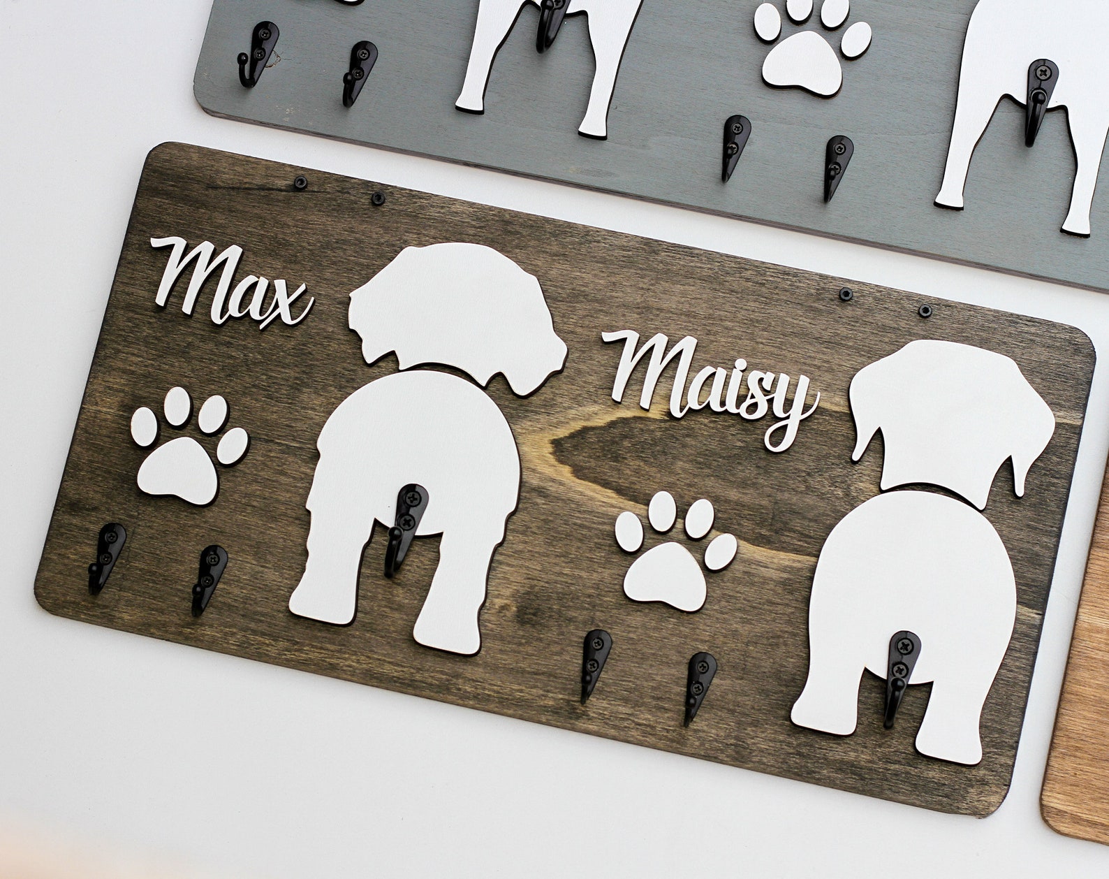 Personalized Dog Leash Holder Dog Butt Leash Holder for Wall Etsy Canada