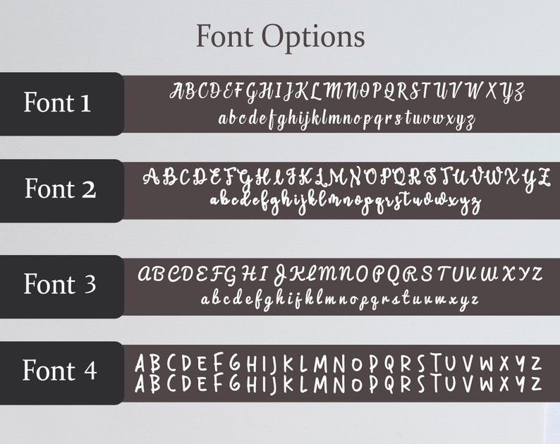 Font Options
4 opsion