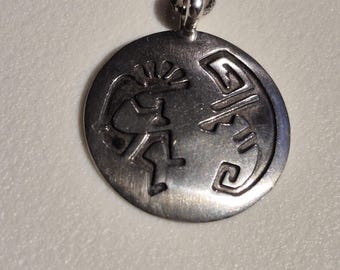 Navajo pendant sterling silver Stanley gene