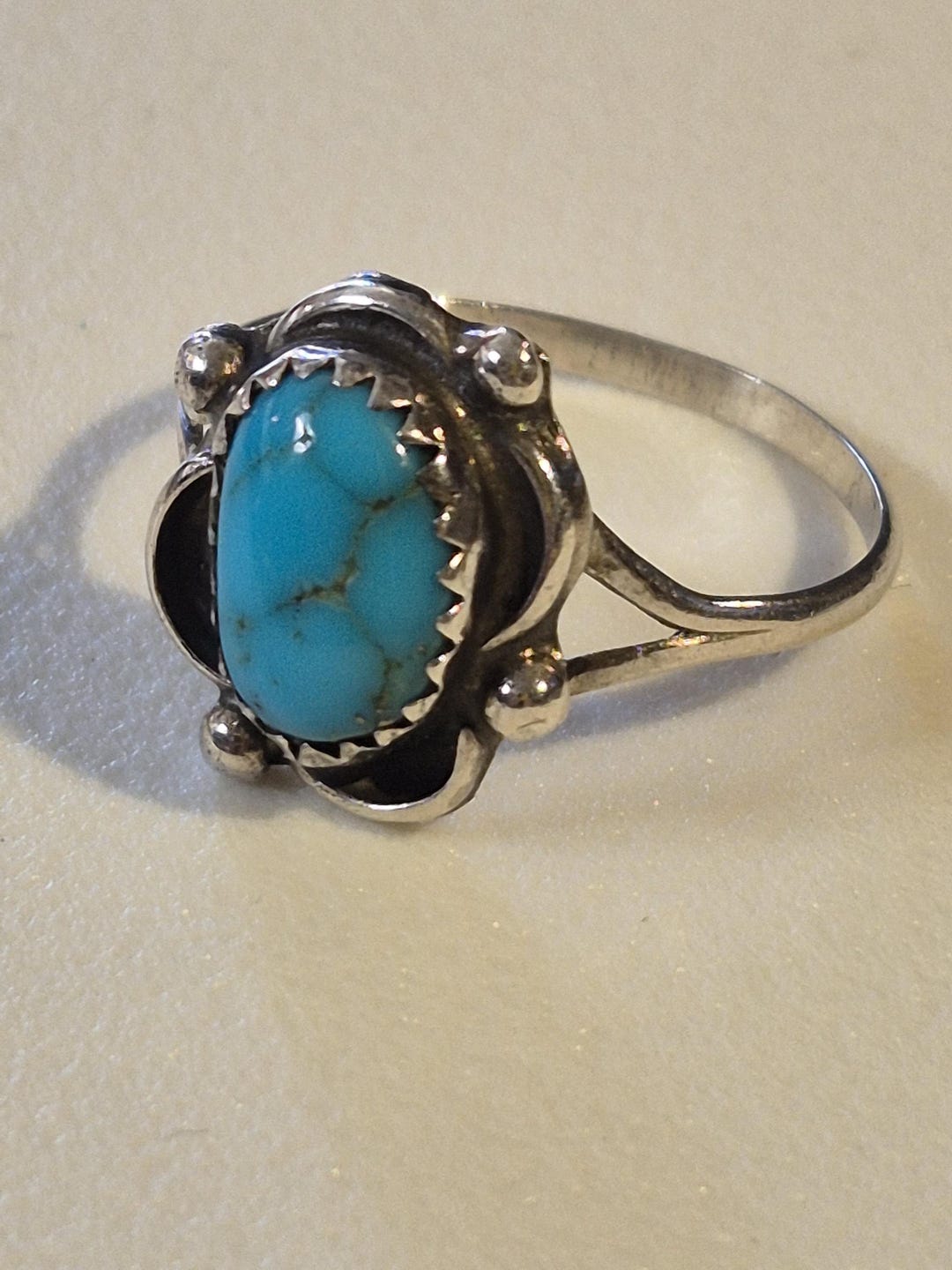 Sterling Rope Turquoise Ring main image 1