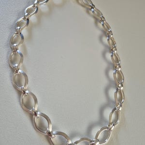 sterlingzilveren 18&quot; kleur italië 14,5 mm mooie ovale schakelketting
