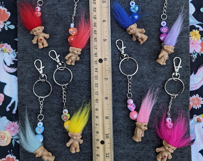 Russ Trolls Keyrings, CHOOSE YOUR OWN, Carded Packaged Russ Troll ...