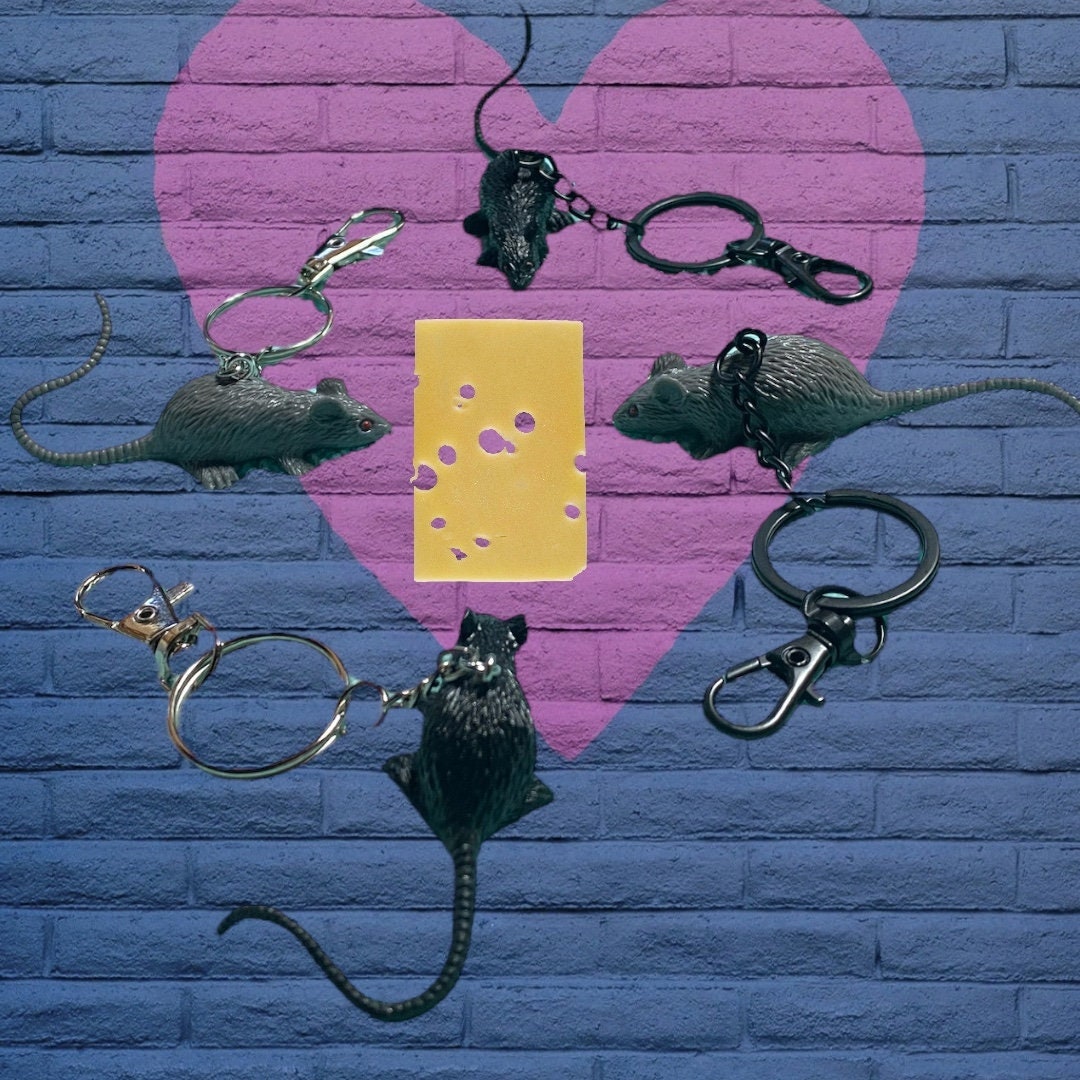 Rat Keychain Toy Keychain Unusual/ Weird/strange Gift Mouse Etsy