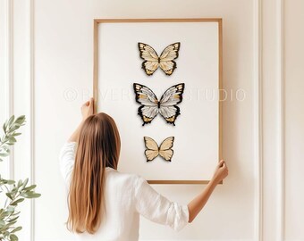 Schmetterlinge, Kunst sofortiger download Badezimmer Dekor, Bürokunst, Druck Digitaler download Druckbare Schmetterling Poster RATIO 4 x 5
