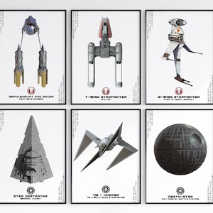 MILLENNIUM FALCON –Star Wars Blueprint – X Wing Poster – Tie Fighter Poster – Star Wars Patent Print – Slave 1 –Star wars Decor - Man cave