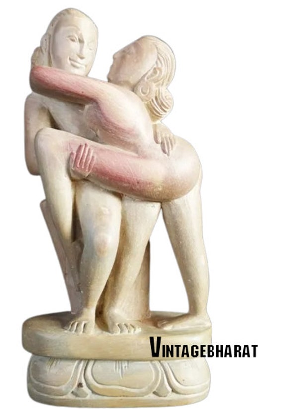 Erotic Kamasutra Statue Naked Couple Love Sex Art Figurine 7  