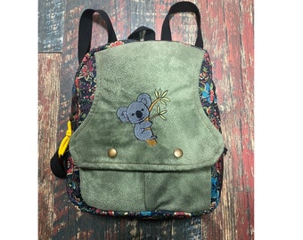 Ethnic Authentic Bohemian Backpack with Koala Embroidery