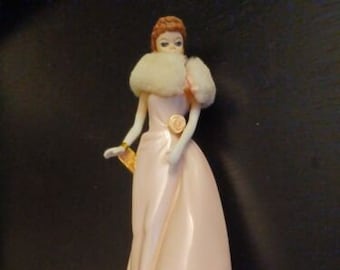 Porcelain Barbie Musical Figurine Enchanted Evening 1993 Limited Ed. ENSECO