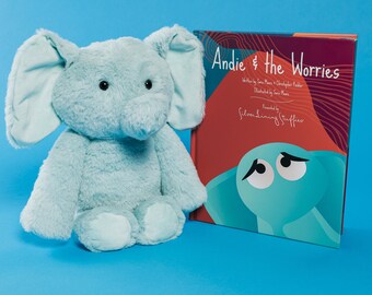 Helping kids manage their worries: Andie the elephant + &quot;Andie & the Worries&quot; book