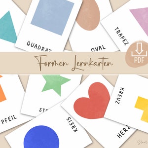 Forme di apprendimento Montessori - Lernspielzeug für Kinder, Vorschule, Kita, Geschenkidee, Spielerisches Lernen, Sofortiger Digitaler Download