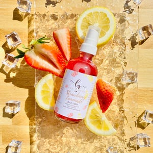 Strawberry Lemonade Body Mist vegan body care self care gift for women body care set scented body care birthday for mom wife gift for her