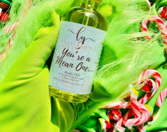 You’re A Mean One Body Oil vegan body care self care gift for women body care set  scented body care box birthday gift for mom wife gift