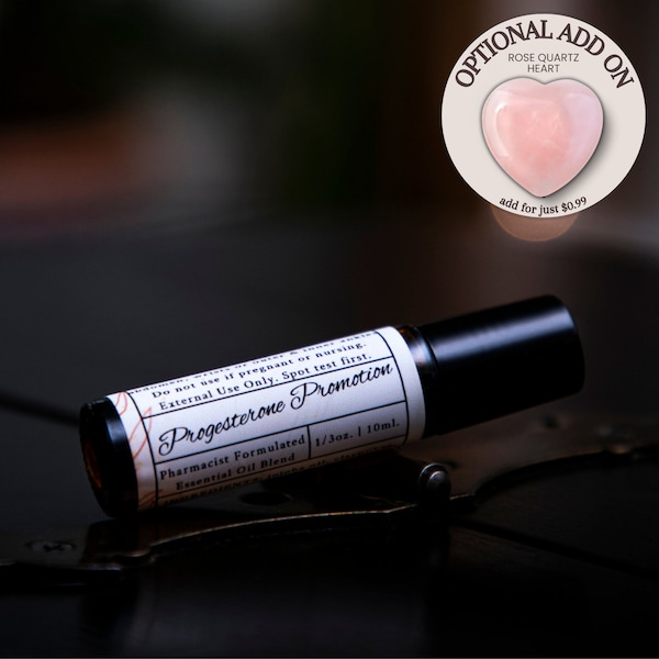 Progesterone Support Essential Oil, Low Progesterone Production, Hormone Support,Fertility Support, Aromatherapy, Essential Oils,Rose Quartz