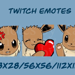 Eevee Emotes for Twitch/Discord