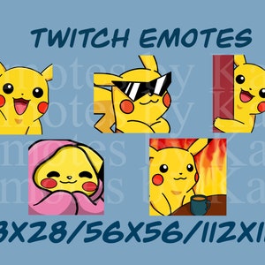 Pikachu Emotes for Twitch/Discord