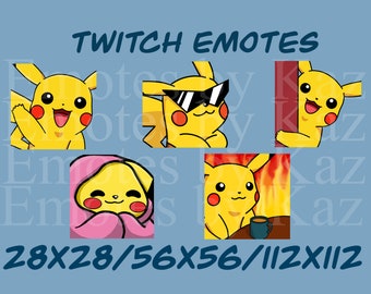 Pikachu Emotes for Twitch/Discord