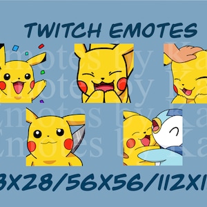 Pikachu Emotes for Twitch/Discord