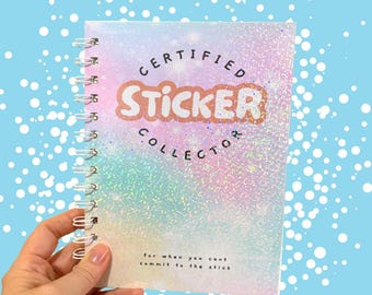 Album d'autocollants réutilisable pour tous les types d'autocollants Livre d'autocollants scintillants arc-en-ciel cadeau pour enfants Collector organisateur d'autocollants Design arc-en-ciel amusant