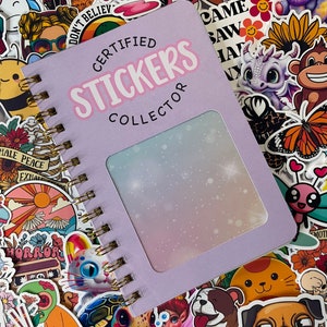 Boo Reusable Sticker Book, Reusable Sticker Album, 5 X 7 Sticker Album,  Silicone Release Paper, Autumn, Halloween Sticker Storage Book 