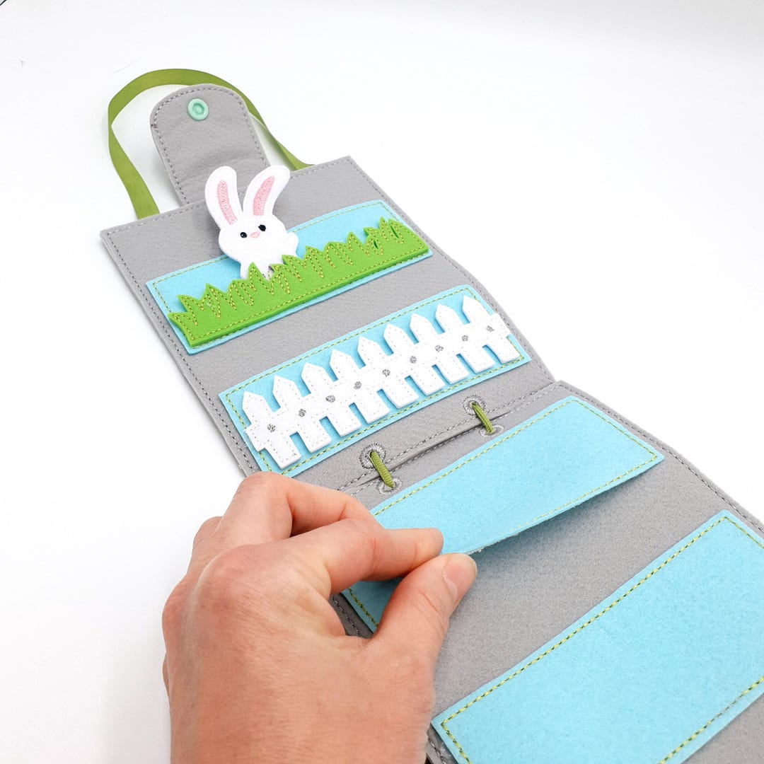 ITH Finger Puppet Organizer Machine Embroidery Design Felt Toy Carrier ...
