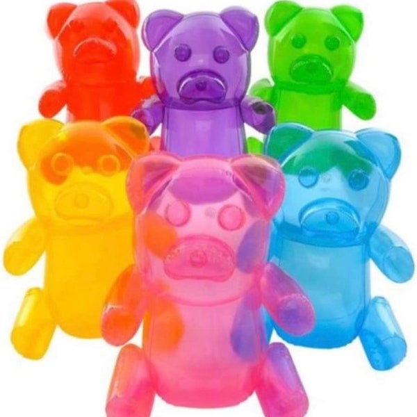 Giant Inflatable Gummy Bear Party Prop - Whimsical Candy-Themed Decoration for Birthdays & Events