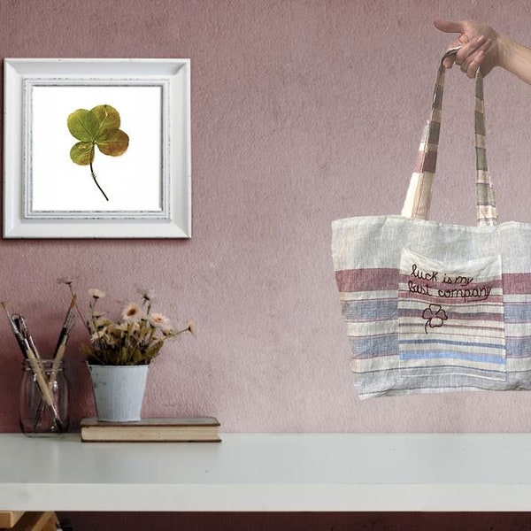 Shopping bag in lino * Borsa tote in lino * Borsa in lino sartoriale * Lino europeo lavato * Disegnato e cucito in Italia