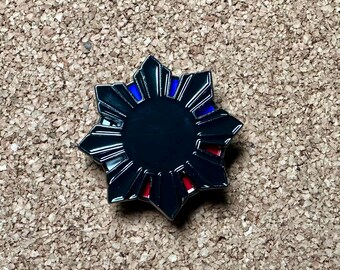 Pin filipino giratorio, insignia cultural, diseño minimalista genial, colección única, inspiración cultural