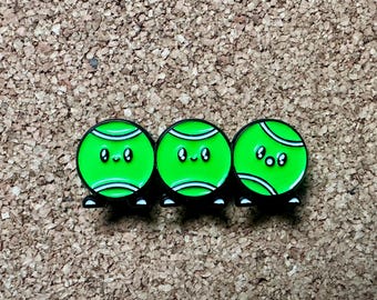Funny Tennis Ball Pin, Gym Bag Accessory, Sports Enthusiast Gift, Tennis Pin, Tennis Player Gift