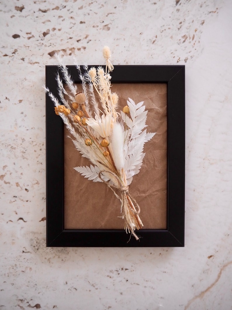 Dried Flower Frame Dried Flower Art Etsy
